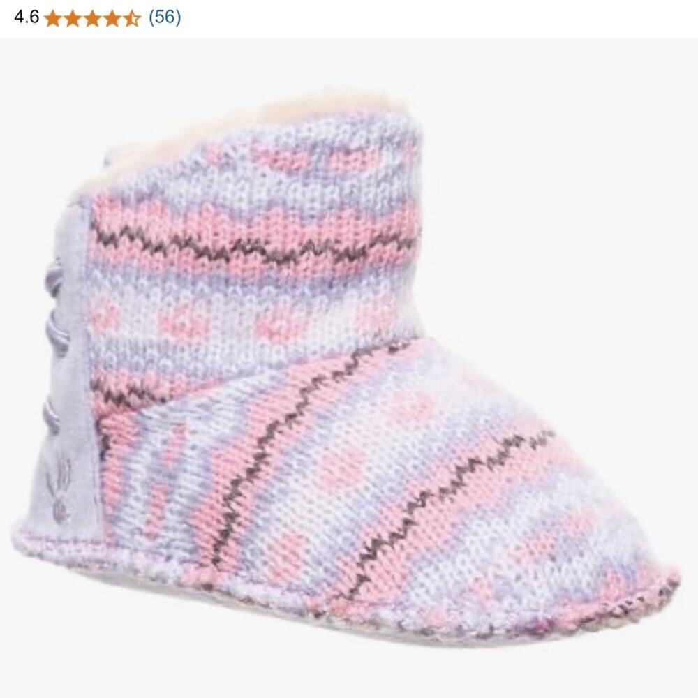NEW‎ BEARPAW Kaylee Babies Boots Slip On Boot Comfortable Winter Boot Infant 4